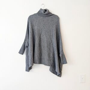 Suzy D London bat wing viscose wool sweater poncho